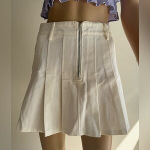 Altar'd State Pleated Jean Skirt